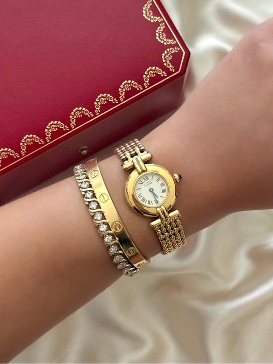 Cartier Accessories - AUTHENTIC RARE VINTAGE CARTIER GOLD WATCH - WITH BOX